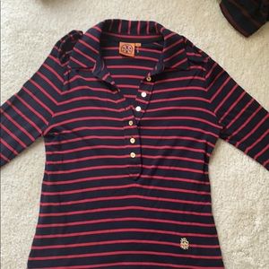 Long sleeve, striped, nautical inspired top